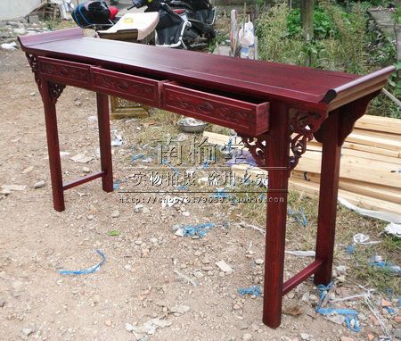 仿古中式实木香案 供桌 特价香几 古典家具龙纹供桌 榆木家具厂价