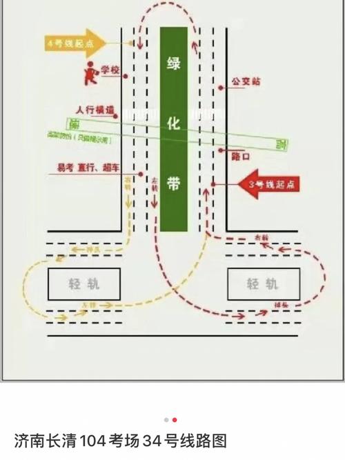 整理科目三济南长清3.4.5.6号线图_拱桥_信号灯_汽车_道路交通