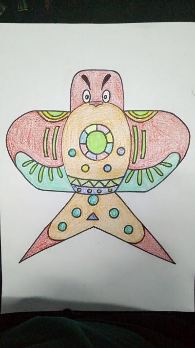 鲤鱼风筝儿童画