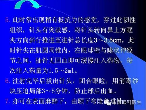 球后注射的详细说明