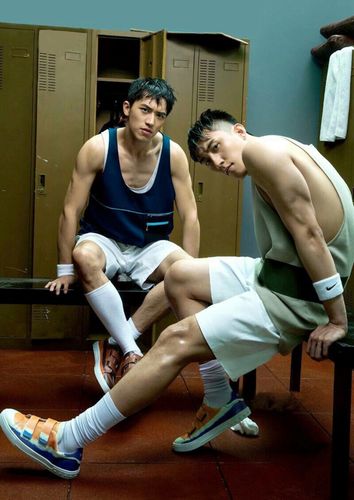 风度men"s uno海报 黄景瑜 许魏洲上瘾 白洛因 顾海 海若有因 鲸鱼 我