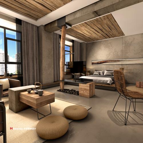 山东潍坊归隐酒店 1号房宅寂 980㎡设计案例