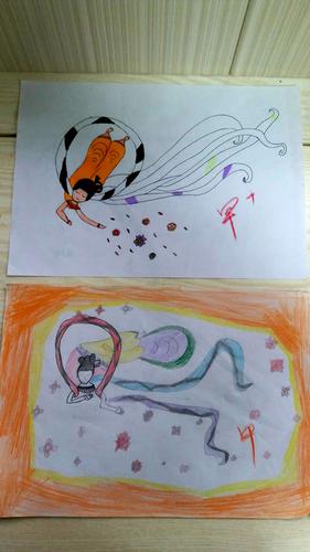 飞天(四年级学生作品)