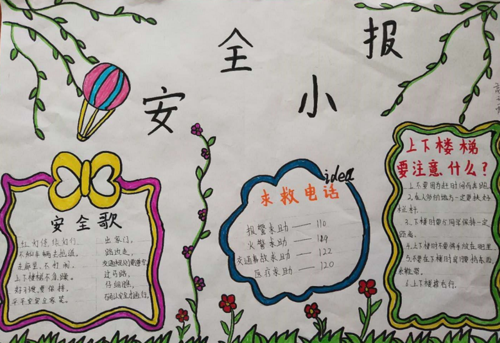 安全生产月手抄报图片简单