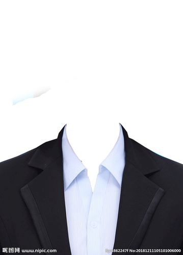 免扣正装照 证件照衣服素材图片