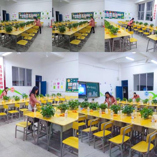 会前,老师和家委们精心布置教室迎接家长们的到来,一直以来严肃的家长