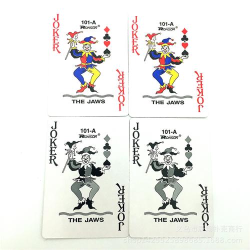 鲨鱼101-a the jaws 56张 四个大小王扑克纸牌 外贸牌