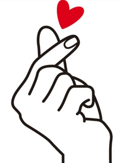 线稿 420565 竖版 竖屏可爱的心形简笔画 手绘爱心简笔画比心简笔画