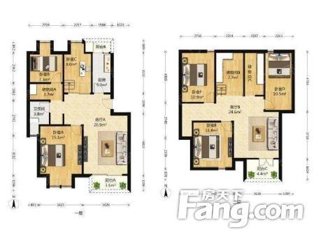(大独栋别墅华南碧桂园 5室287方花园350方 全新装修