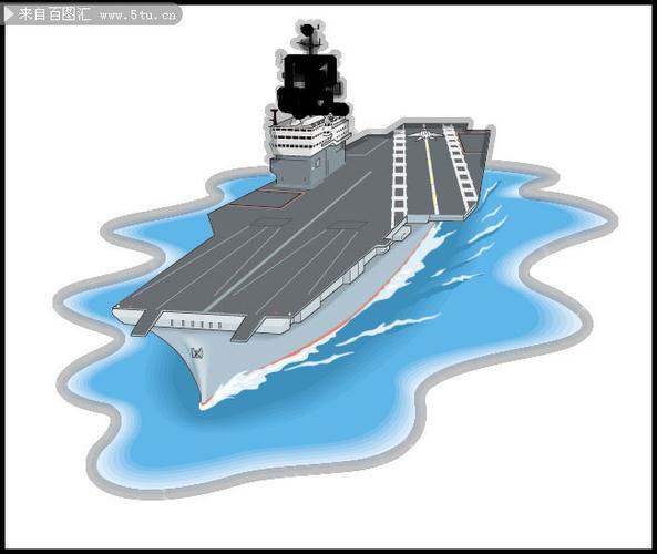 辽宁号航空母舰矢量图片