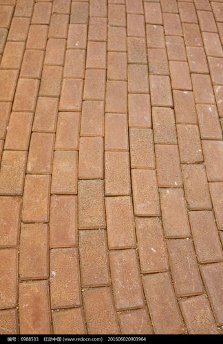 彩砖地面背景纹理