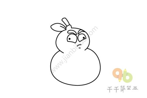 植物大战僵尸 毁灭菇简笔画