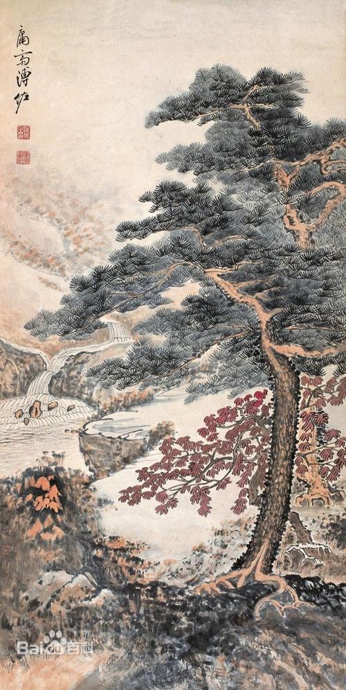 北京爱新觉罗溥佐的山水画欣赏