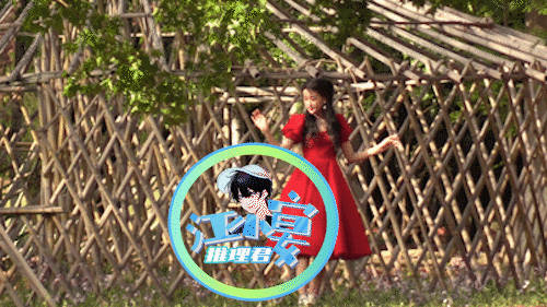 孙怡一袭红裙拍广告 草地"跳舞"似公主