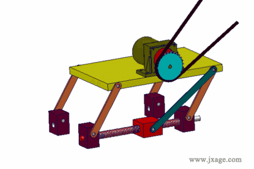 双连杆横向送料机构 13.直线运动机构 14.