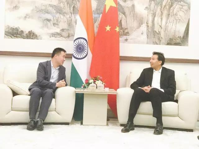 中国驻印度大使罗照辉会见碧桂园集团副总裁谢金雄