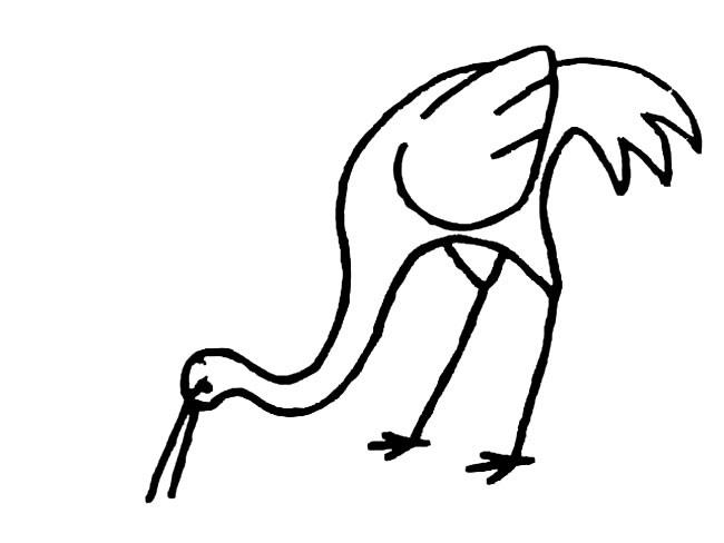 简笔画大全 鹤简笔画动物鸟图片大全