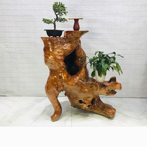 根雕花架实木木雕底座原木多层盆景花台架子根雕花架