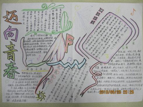 迈向青春手抄报比赛二等奖
