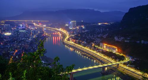 思南乌江夜景 何建华
