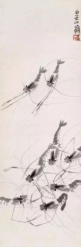 虾趣图.齐白石等大师作品.
