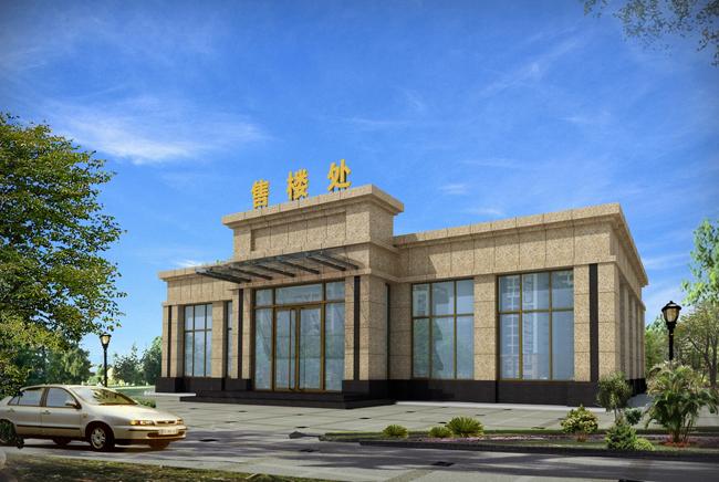 房地产售楼部设计_房产公司售楼部效果图