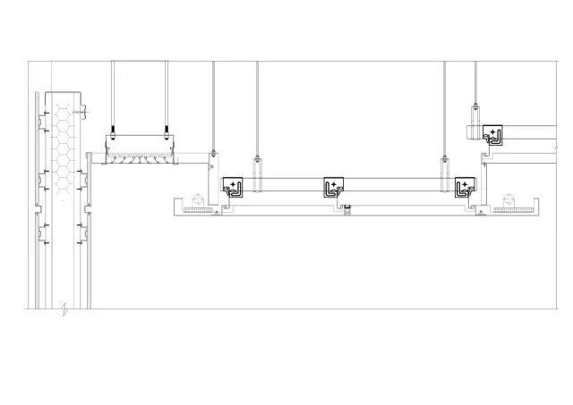 集成吊顶系统剖面图