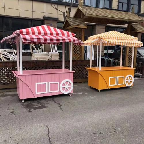 餐车美陈餐车铁艺餐车模型定制