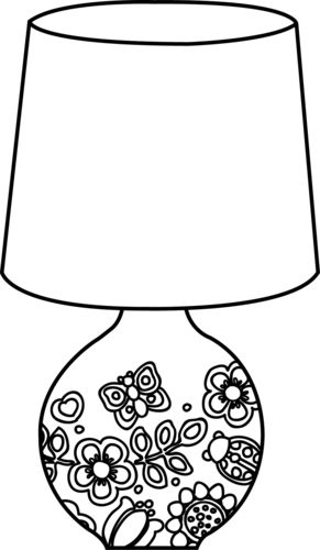 手绘台灯