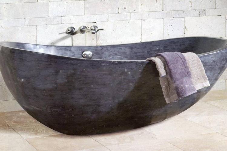 水泥浴缸厂家直销深圳市汉工造水泥卫浴制品定制元宝型浴缸