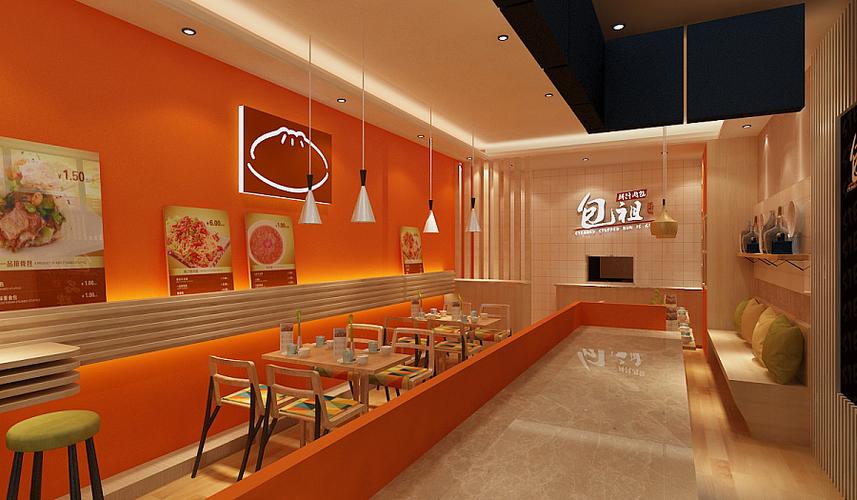 包子店面效果图 包子的新特色 餐饮设计