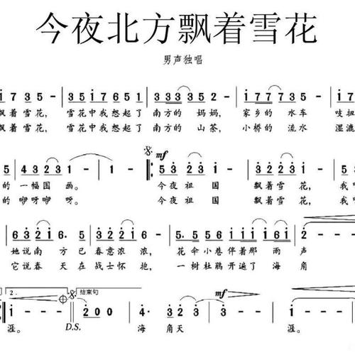 今夜北方飘着雪花