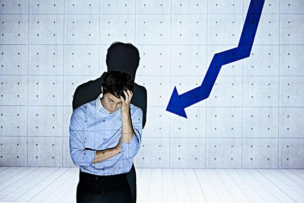 图像,一个,男人,痛苦