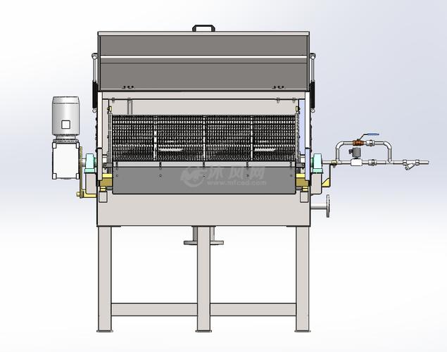 外进水微滤机三维建模