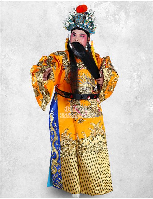戏曲蟒袍男蟒全金大龙蟒皇帝龙袍王爷京剧服装戏剧越剧豫剧戏装
