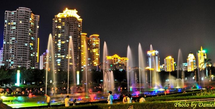 厦门白鹭洲夜景