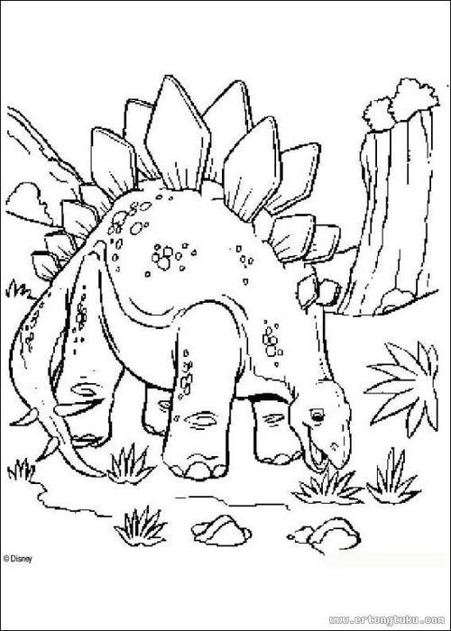 恐龙死了简笔画