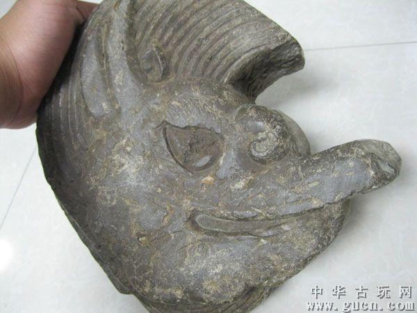 明代猪鼻龙青石龙头