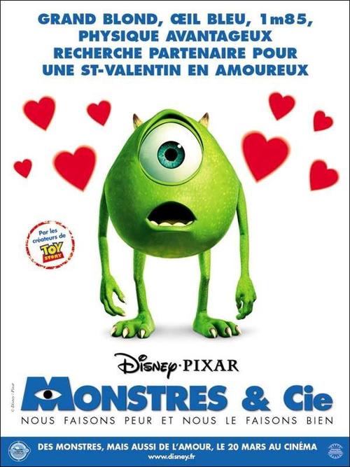 怪兽电力公司 monsters, inc. (2001) 正式海报(600