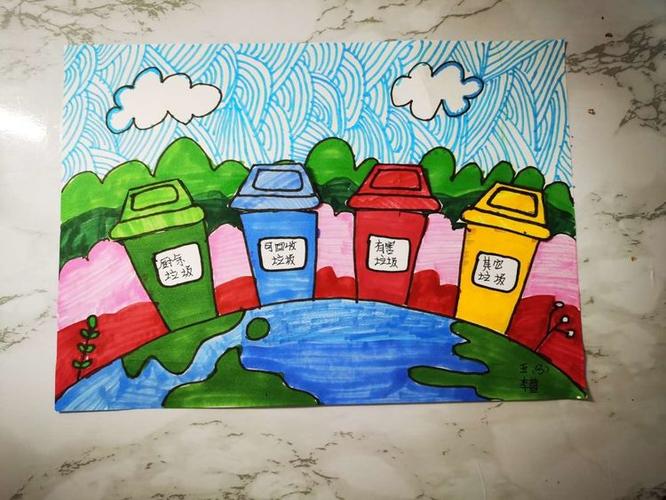 垃圾分类从我做起锡林南路小学五三中队假期实践活动