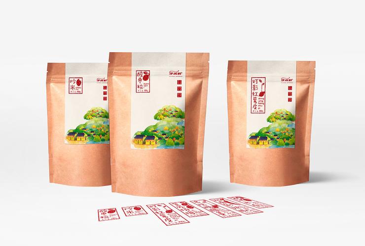 地方特产包装设计-排沙设计