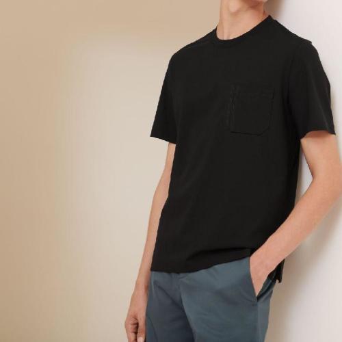 【包邮包税】 hermes爱马仕 21年春夏 男士 短袖t恤 t-shirt a poche