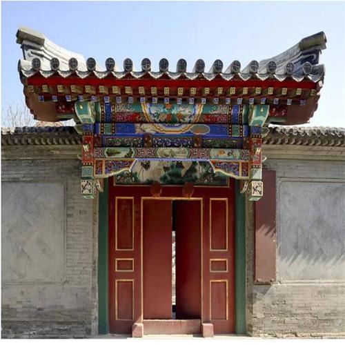 垂花门效果图四合院垂花门简易垂花门垂花门垂珠四合院垂花门