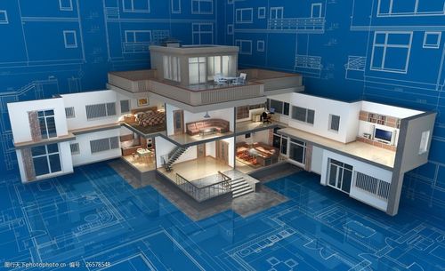 别墅建筑3d效果图图片