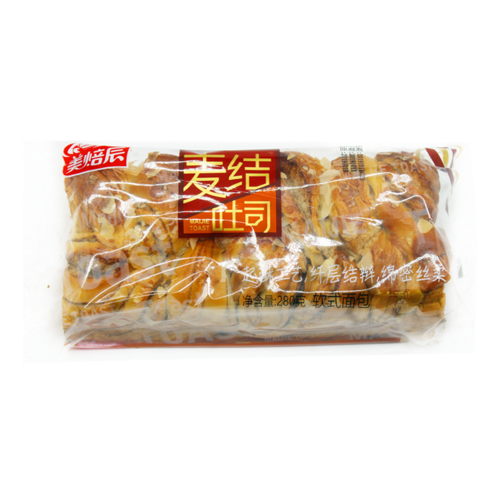 美焙辰麦结吐面包营养早餐传统冷加工280g短保西式糕点