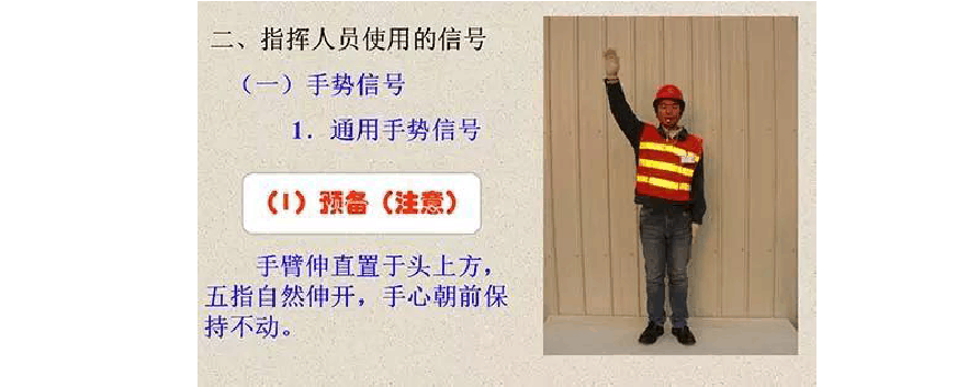 吊车指挥手势图文教学