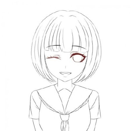 漫画人物教程:漫画短发女孩怎么画?