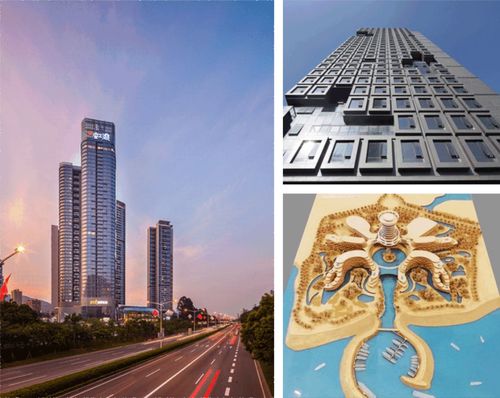 之一——深圳绿景虹湾,深圳有线电视枢纽大厦,海南龙沐湾八爪鱼酒店