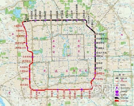 环线的北京地铁10号线
