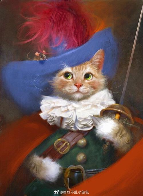 猫咪与名画贵族们亲密组合susan herbert 油画作品欣赏哈哈哈哈哈哈